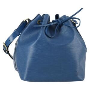 LOUIS VUITTON Epi Petit Noe Shoulder Bag Blue M44105 LV Auth ka1266